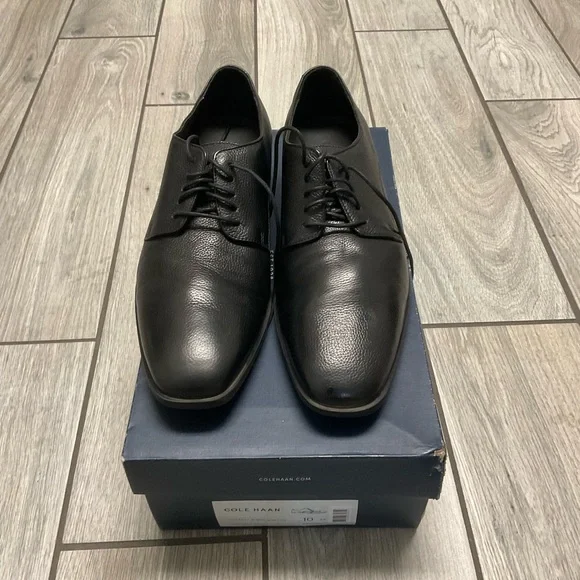 Black leather Cole Haan shoes, mens size 10 Cole Haan Men main image 4